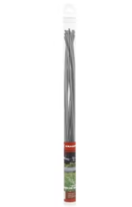 Kramp Titanium Power® trimmera aukla Ø 3 mm, 42 cm (23 gab.), kvadrātveida, pelēka